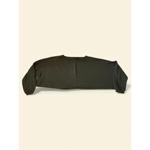 Out From Under Olive Green Cropped Henley Oversized M